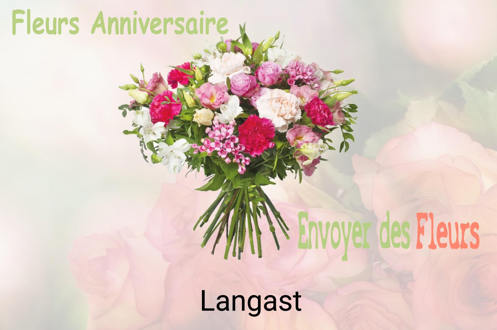 Bouquet de fleurs d’anniversaire livré à Langast