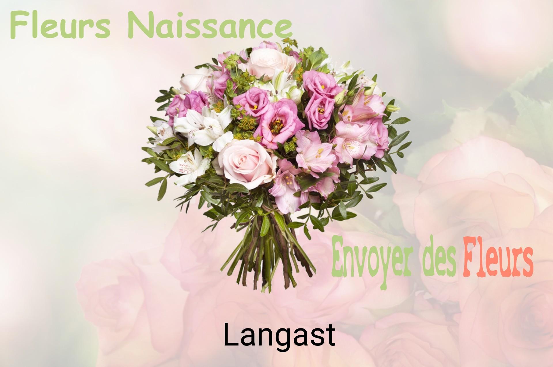Bouquet de fleurs de naissance livré à Langast