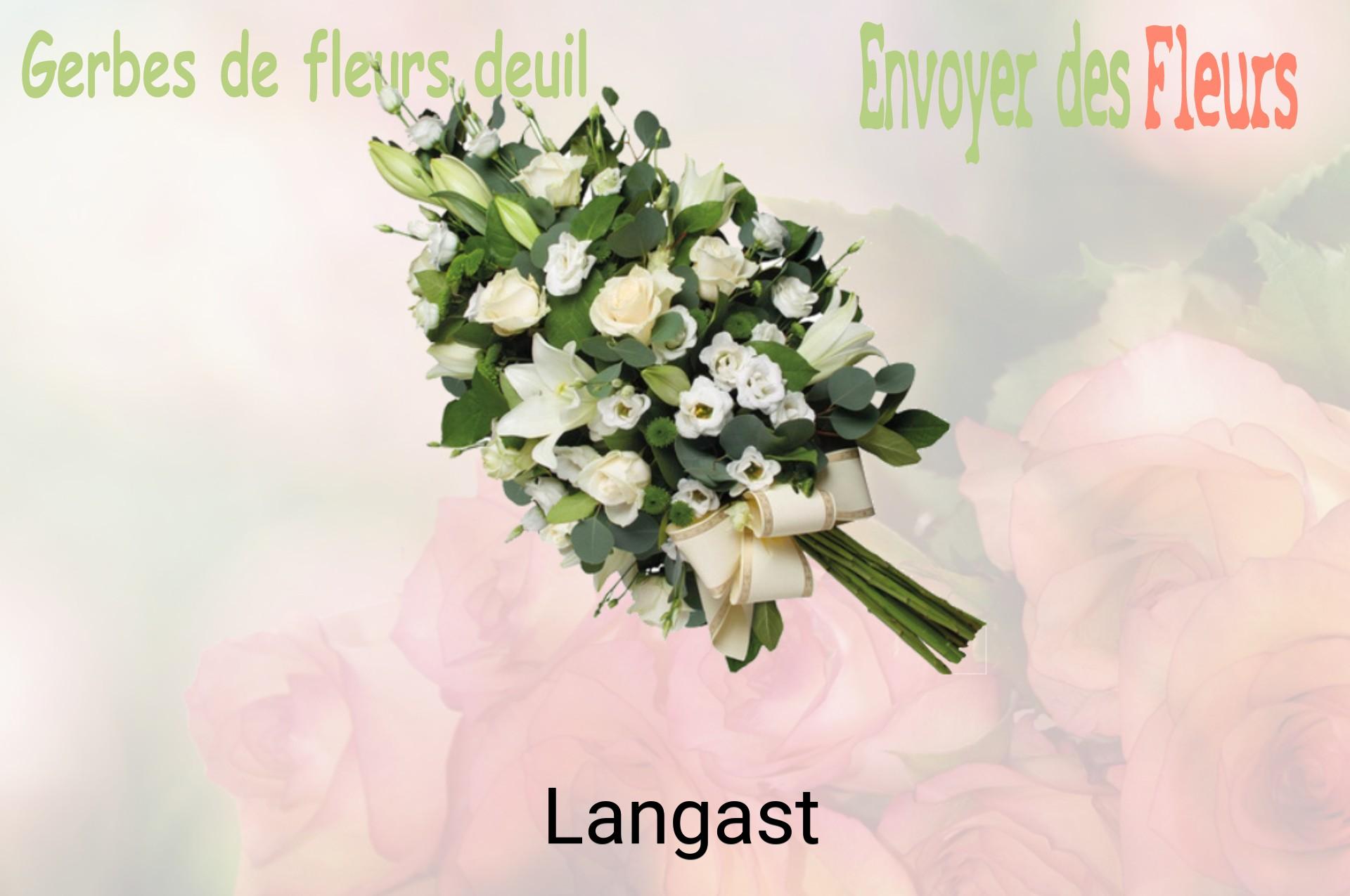 Gerbe de fleurs de deuil livrée à Langast